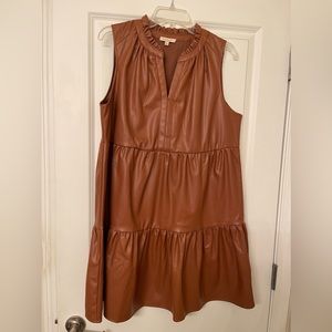 EUC dress (vegan material)